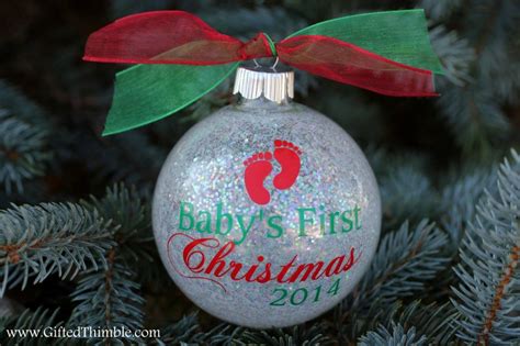 Babys First Christmas Ornament Personalized Baby Etsy