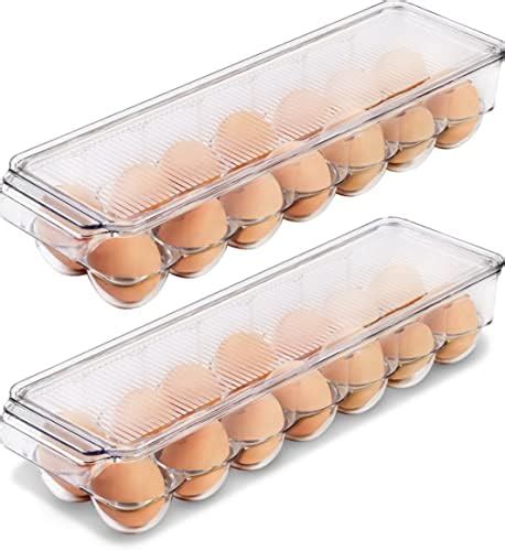 Amazon Clear Covered Egg Holder 3 Pack Plastic Egg Storage For