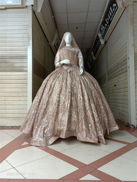 Baju Pengantin Warna Rose Gold Jual Gaun Pengantin Akad Kebaya Full