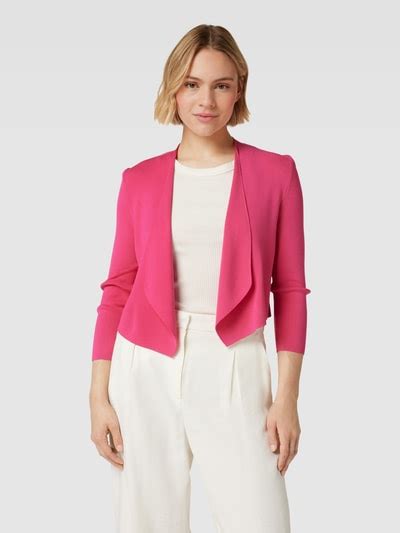 Comma Cropped Cardigan Mit Rmel Pink Online Kaufen