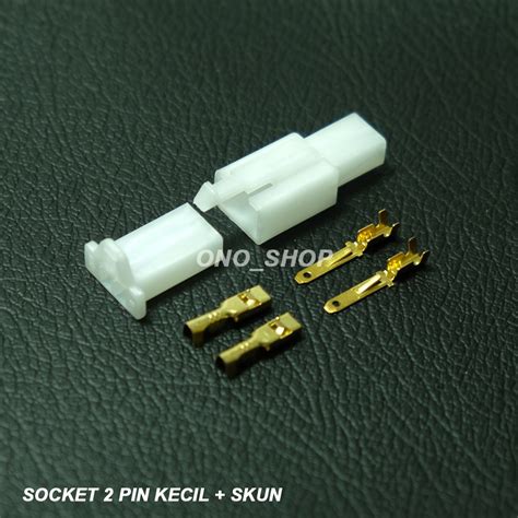 Jual Socket Kabel 2 Pin Kecil Set Skun Indonesiashopee Indonesia