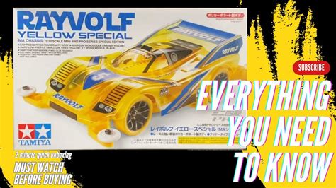 Tamiya Mini Wd Rayvolf Yellow Special Ma Chassis Unboxing