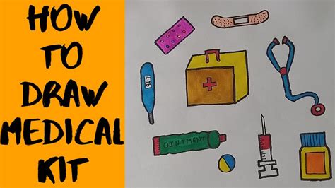 How To Draw Simple Medical Kit Medical Kit Kaise Banaye YouTube