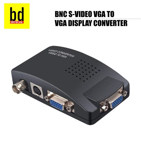 Bnc To Vga S Video Vga To Vga Converter Cctv Camera Laptop Computer