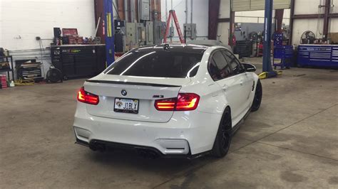 Bmw F M With Vrsf Cat Less Down Pipes And Full Straight Pipes Youtube