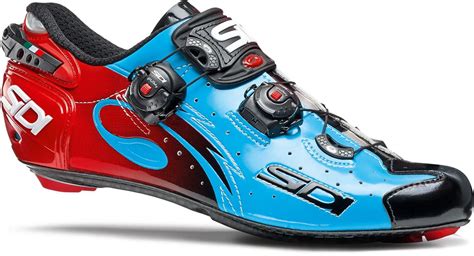 Sidi Wire Carbon Vernice Road Cycling Shoes Blueblackred