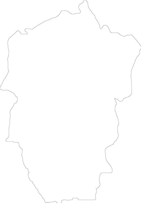 Bandundu Democratic Republic Of The Congo Outline Map Vector