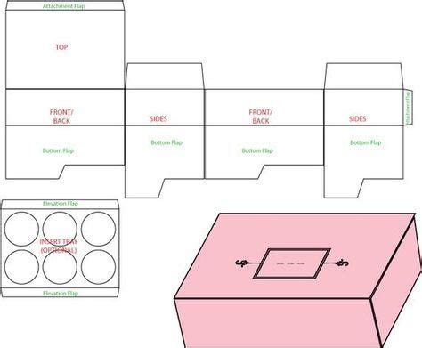 Cupcakes Box Template Buscar Con Google Modelos De Caixa Caixa De