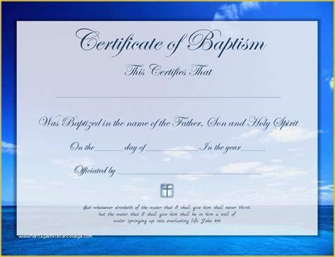 Free Editable Baptism Certificate Template Of 3 Baptism Certificate ...