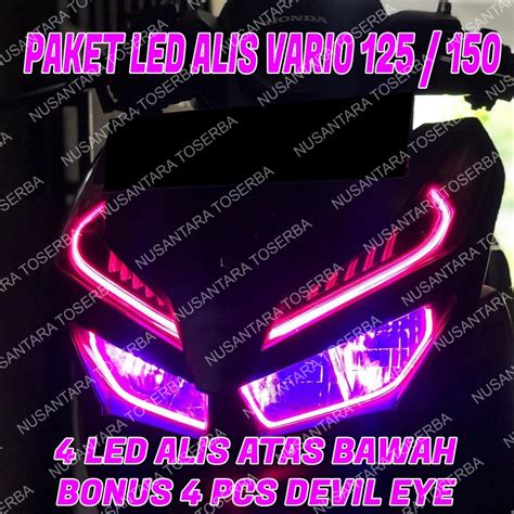 Jual Lampu Led Alis Vario Bonus Devil Eye Non Bintik Siap Pakai