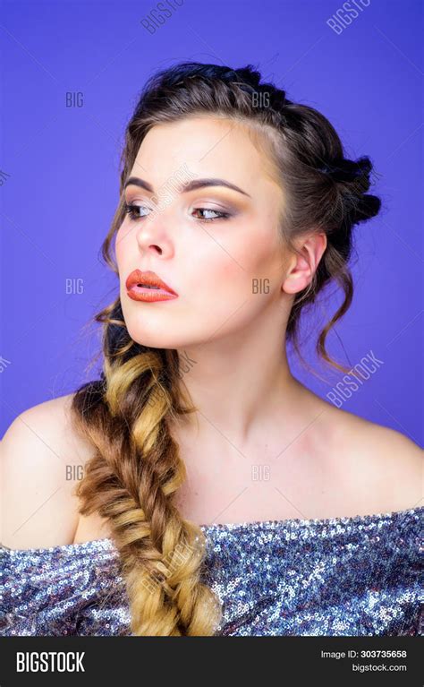 braided hairstyle image photo  trial bigstock