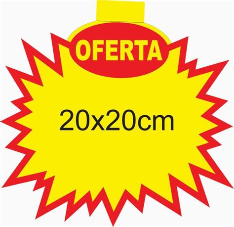 Cartaz Splash Oferta 20x20 Cm Papel Dupléx 250g 100 Und Sampa Caixas