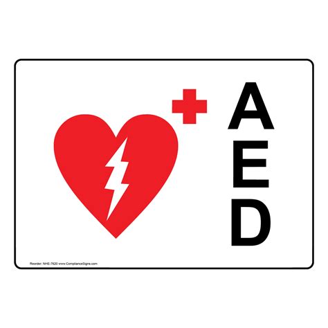 Aed Sign - Surface Mount - Emergency Response