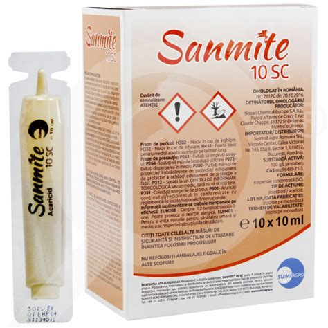 Sanmite 10 SC, 10 ml, Nissan Chemical insecticide, Pyridaben | Nexles ...