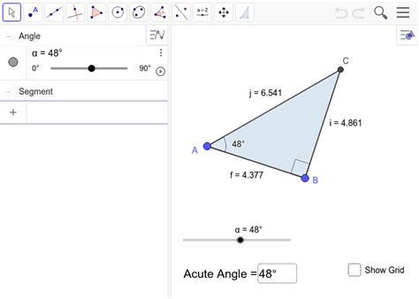 Right Triangle Generator Geogebra