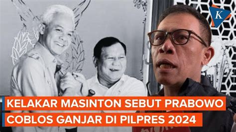 Masinton: Prabowo Coblos Ganjar karena Banyak Setujunya - YouTube