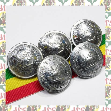 Haile Selassie I Lion Of Judah Button 5pcs A86 Ethiopia Africa