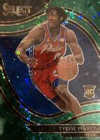 Tyrese Maxey 2020 Select 280 Courtside Green Disco 5 Price Guide