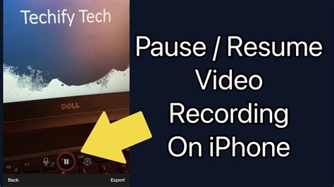 How To Pause Resume Video Recording On Iphone Youtube