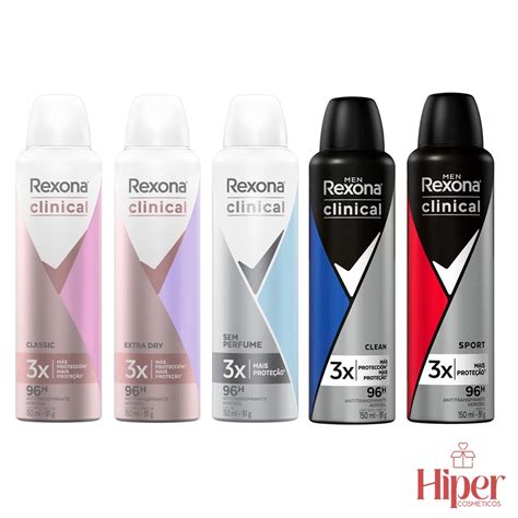 Rexona Clinical Desodorante Antitranspirante Aerossol 150ml Shopee