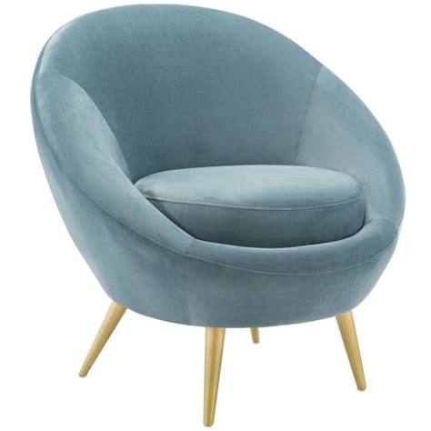 Circuit Performance Velvet Accent Chair Light Blue Velvet Accent