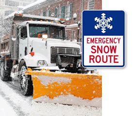 Snow Emergency Road Signs | Emergency Snow Route