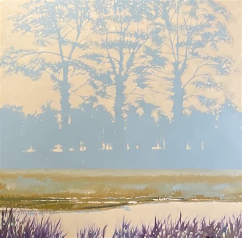 Lot 243 - Nick WILKINSON Trees and Marshes - Marazion