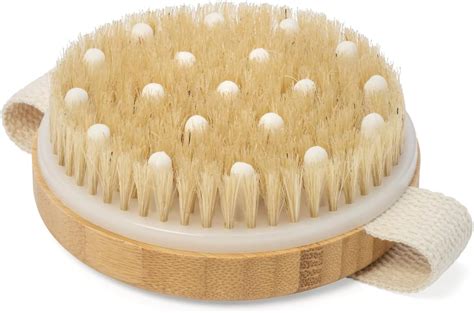 Amazon CSM Dry Body Brush Natural Bristle Exfoliating Brush For