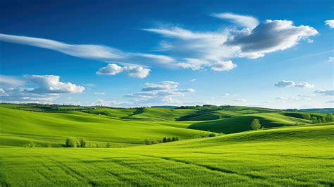 Peaceful countryside with rolling green hills 29382319 Stock Photo at ...