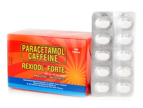 REXIDOL FORTE Paracetamol 500mg/65mg 100 Tablets – Think Health