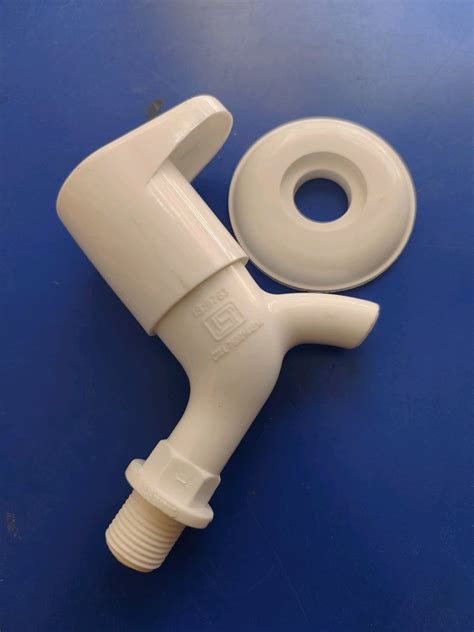 White Modern Pvc Short Body Water Tap For Bathroom Fitting Number Of