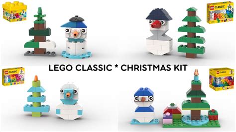 Christmas Tree And Snowman Lego Classic 10692 10693 10694 10695 Ideas