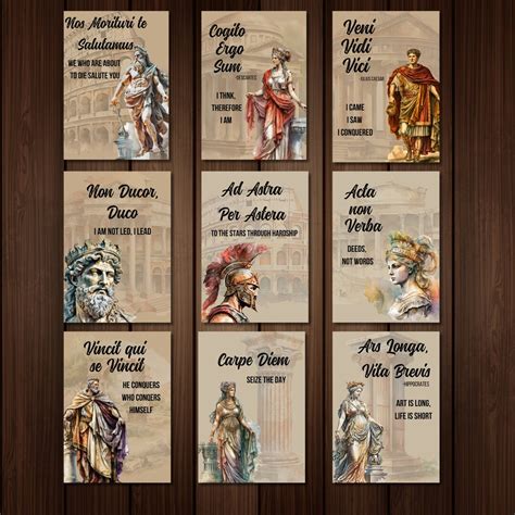 Latin Phrases Quotes Printable Posters for the Latin Classroom - Etsy