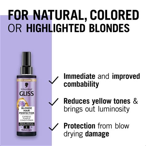 Schwarzkopf Gliss Blonde Hair Perfector Conditioner ohne Ausspülen neutralisiert gelbe