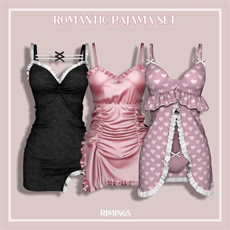 Rimings Romantic Pajama Set Full Body Rimings