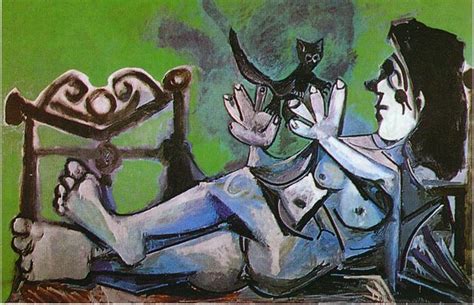 Lying Female Nude With Cat Pablo Picasso Wikiart Org