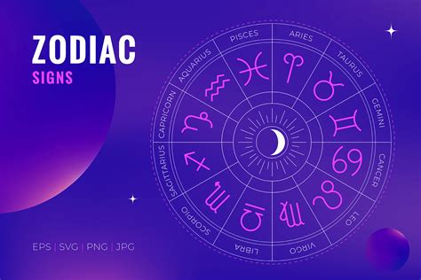 Zodiac Signs - Vector Symbols Graphic by NinOn · Creative Fabrica