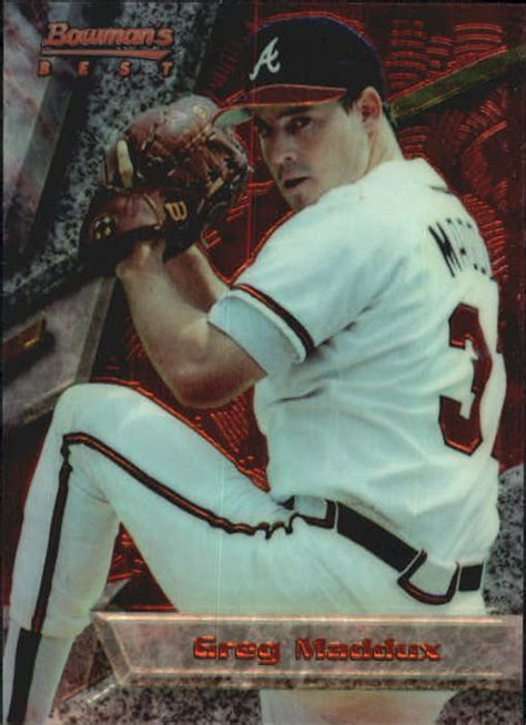 Bowman S Best R Greg Maddux Red Foil Card Numbered Nm Mt