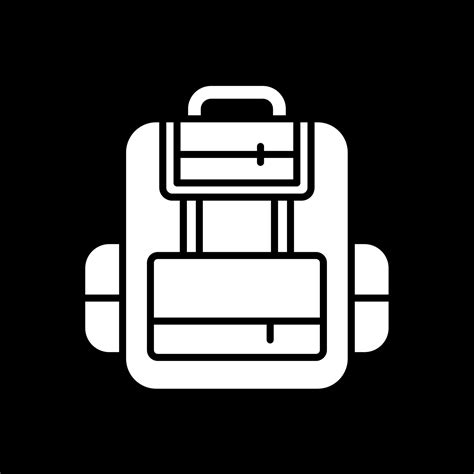 Rucksack Glyph Inverted Icon Design Vector Art At Vecteezy