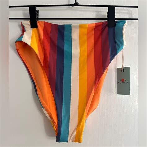 Marine Layer Swim Rainbow Stripe Bikini Bottom Poshmark