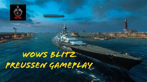 Wows Blitz Preussen Gameplay Youtube