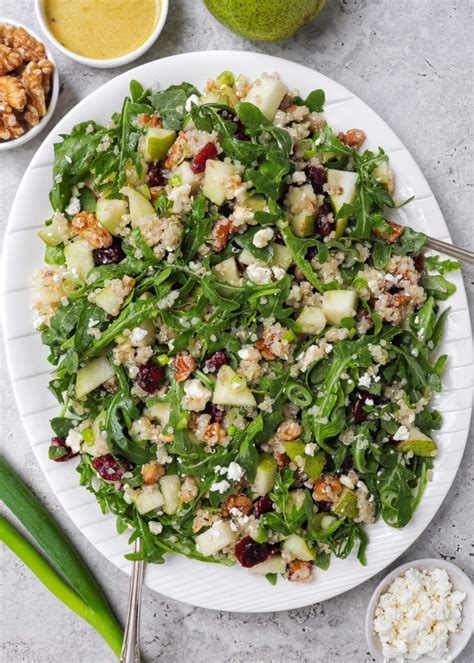 Rocket Pear Quinoa Salad Naked Digest