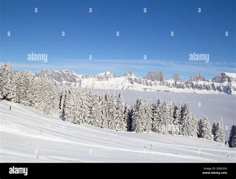 Winter in the swiss alps, Switzerland Stock Photo - Alamy