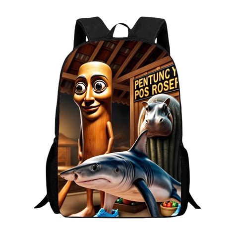 Italian Brainrot Travel Backpack Back to School Large Capacity Backpack