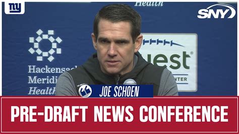 Giants GM Joe Schoen Discusses NFL Draft Plan Daniel Jones And