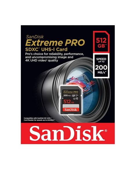 Sandisk Extreme Pro Sdxc 512gb 200mbs Memory Card