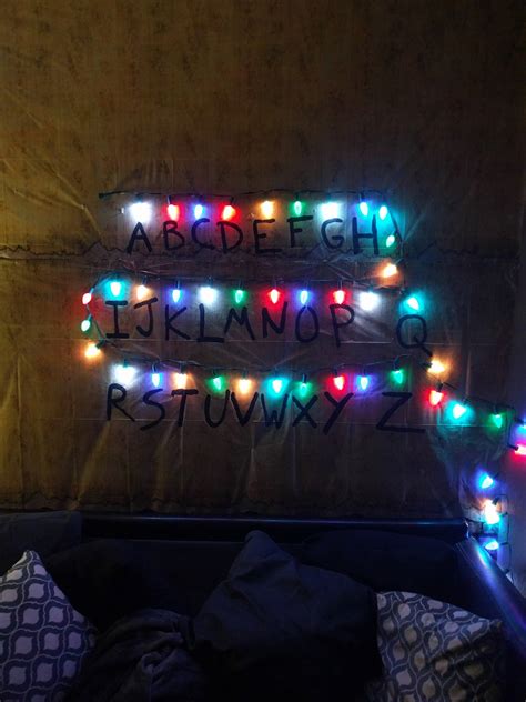 Lighting: - My Stranger Things Alphabet Wall | Halloween Forum