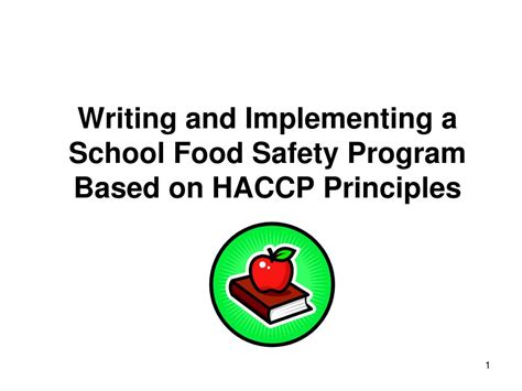 writing  implementing  school food safety program based