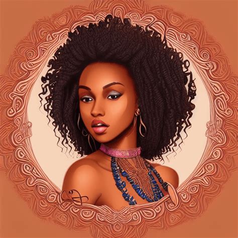 Stunning Beautiful Brown Skin Woman · Creative Fabrica