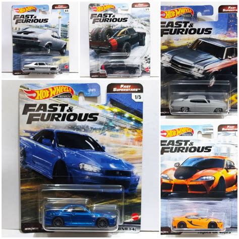 Hot Wheels Premium Fast Superstars Nissan Skyline GTR BNR34 R34 Toyota GR Supra Chevelle SS